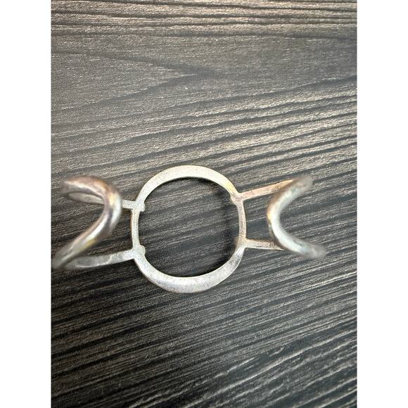 Lucky Brand Two-Tone Openwork Circle Cuff Bracelet - Picture 5 of 5